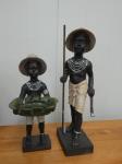 1189 · 2 ETHNIC BOY FIGURES H-53 & 39