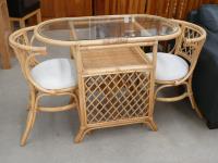 1204 · CANE 3 PIECE PATIO SETTING