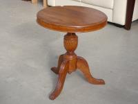 1213 · TEAK CIRCULAR TOP TABLE H-66 W