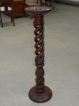 1223 · MAHOGANY CARVED PEDESTAL H-100