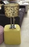 1225 · TABLE LAMP & SHADE & A GREEN P