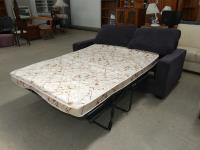 1226 · DARK GREY 2 SEATER SOFA BED