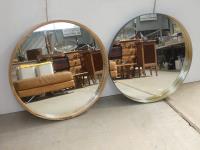 1230 · 2 CIRCULAR WALL MIRRORS DIA-80