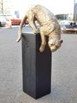 1240 · DECORATIVE CHEETAH ON PLINTH H