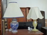 1246 · 2 TABLE LAMPS H-56 & 47 CM