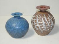 2 Tasmanian Pottery Vases By R