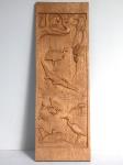 40 · CARVED QLD MAPLE PANEL DEPICTI