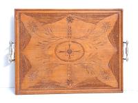 A Chip Carved Serving Tray W-4