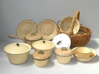 Quantity Of Enamel Ware & A Ba