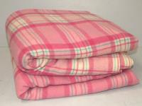 Pair Pink Tartan Waverley Wool