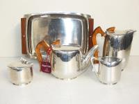 83 · 4 PIECE PICQUOT WARE TEA SERVI