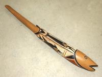 Carved Indigenous Fish Sculptu