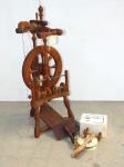 Upright Timber Spinning Wheel