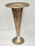 112 · LARGE PLATED TRUMPET VASE H-57