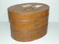 Painted Tin Hat Box