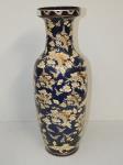 120 · BLUE, CREAM & GILT BALUSTER VA