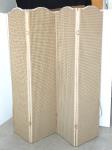 4 Section Double Sided Upholstered Folding Scr