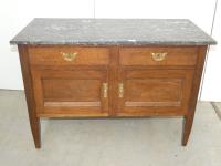 136 · EDWARDIAN 2 DRAWER 2 DOOR CABI