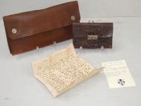 Leather Document Case, Old Wal