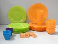 3 Boxes Of Glass Melon Bowls,