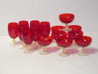 225 · QUANTITY OF RUBY GLASS, (POSSI