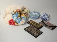 Latch Hook Rug, Beaded Purses