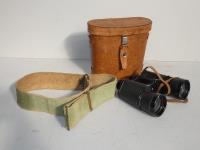 MILITARY BELT & PAIR OF FIELD