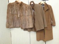 326 · FUR MANTLE & 2 FUR TRIMMED JAC