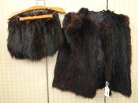 Natural Fur Cape & Muff