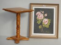 342 · PINE OCCASIONAL TABLE & 1980'S