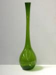 Tall Narrow Stemmed Green Glas