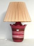 373 · A MID CENTURY DRIP GLAZED LAMP