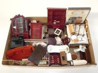 399 · BOX WITH DOLLS HOUSE FURNITURE