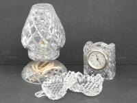401 · 4 CRYSTAL ITEMS, INCLUDING LAM