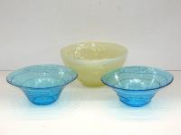 3 Glass Salad Bowls