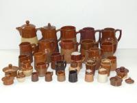 417 · 3 BOXES OF RED GLAZED ENGLISH