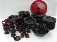 468 · 2 BOXES OF AVON GLASS - DINNER
