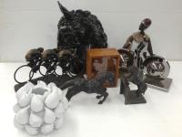 2 Boxes Of Figurines, Book End