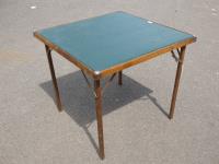 494 · 1940'S FOLDING CARD TABLE WITH