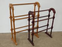 2 Arch Top Timber Towel Rails