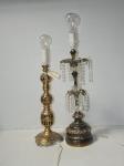 2 Brass Table Lamps Tallest H-