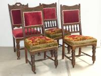 Set Of 4 Edwardian Parlour Cha