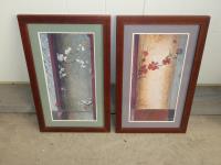 2 FRAMED DECORATOR PRINTS H-60